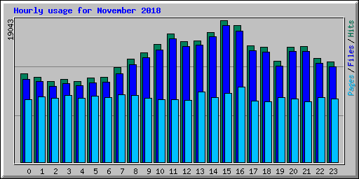 Hourly usage for November 2018