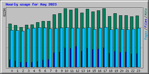 Hourly usage for May 2023